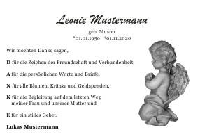 Danksagungen Trauer