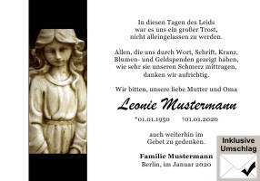 Danksagungen Trauer