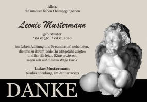 Danksagungen Trauer