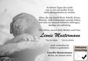 Danksagungen Trauer