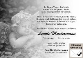 Danksagungen Trauer