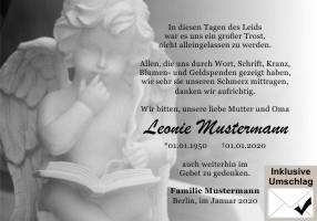 Danksagungen Trauer
