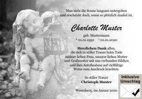 Danksagungen Trauer