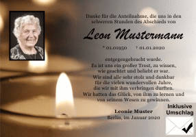 Danksagungen Trauer