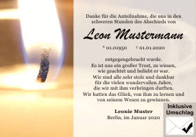 Danksagungen Trauer