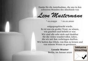 Danksagungen Trauer