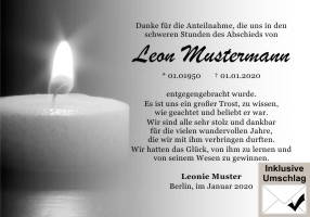 Danksagungen Trauer
