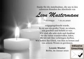 Danksagungen Trauer