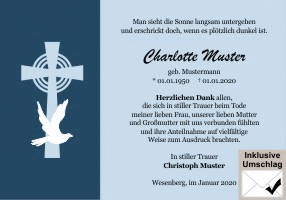 Danksagungen Trauer