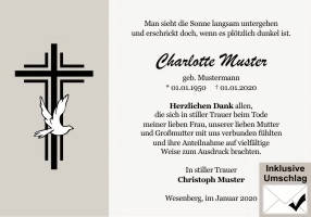Danksagungen Trauer