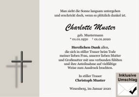 Danksagungen Trauer