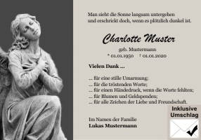 Danksagungen Trauer