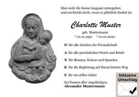 Danksagungen Trauer