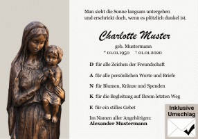 Danksagungen Trauer