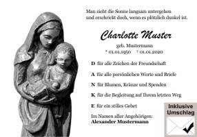 Danksagungen Trauer