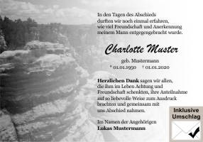 Danksagungen Trauer