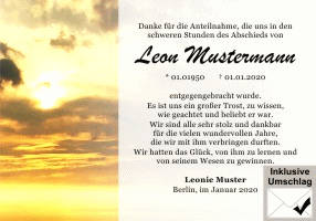Danksagungen Trauer