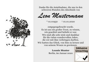 Danksagungen Trauer