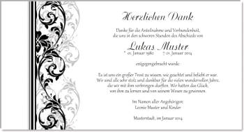 Danksagungen Trauer