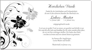Danksagungen Trauer