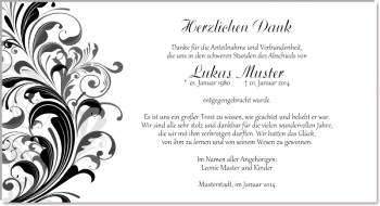Danksagungen Trauer