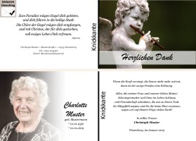 Danksagungen Trauer