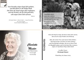 Danksagungen Trauer