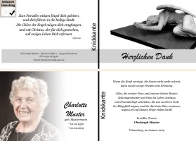 Danksagungen Trauer
