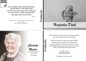 Danksagungen Trauer