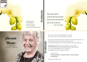 Danksagungen Trauer