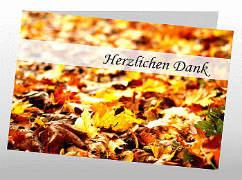 Danksagungen Trauer