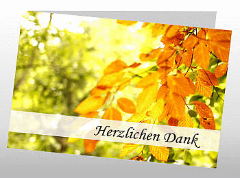 Danksagungen Trauer