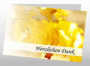 Danksagungen Trauer