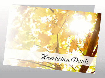 Danksagungen Trauer
