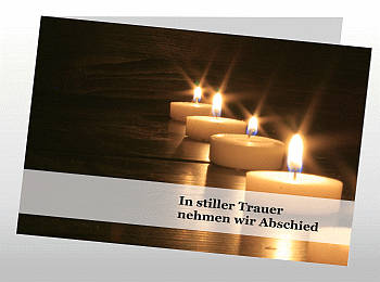 Danksagungen Trauer
