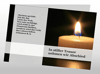 Danksagungen Trauer