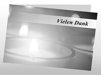 Danksagungen Trauer