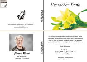 Danksagungen Trauer