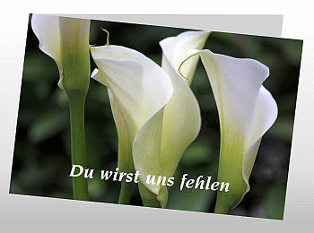 Danksagungen Trauer