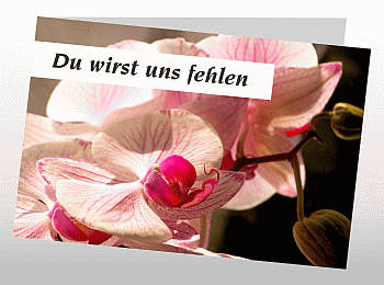 Danksagungen Trauer