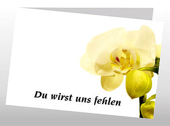 Danksagungen Trauer