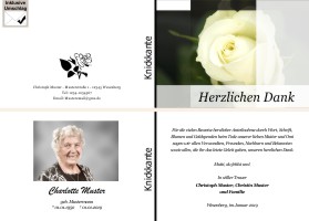 Danksagungen Trauer