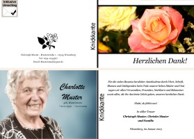 Danksagungen Trauer