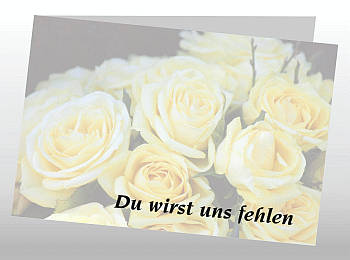 Danksagungen Trauer
