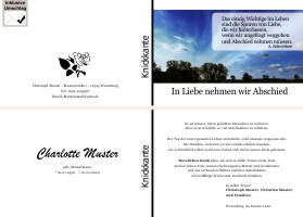 Danksagungen Trauer