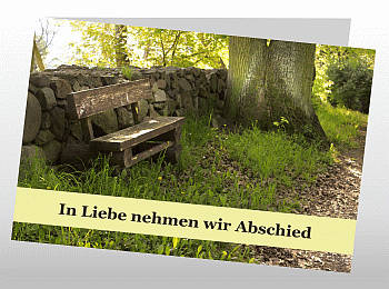 Danksagungen Trauer