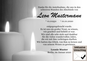 Trauerkarten Danksagung